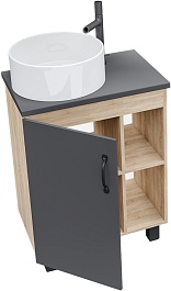 Grossman Мебель для ванной Флай 60 GR-3013 дуб сонома/серая – фотография-5